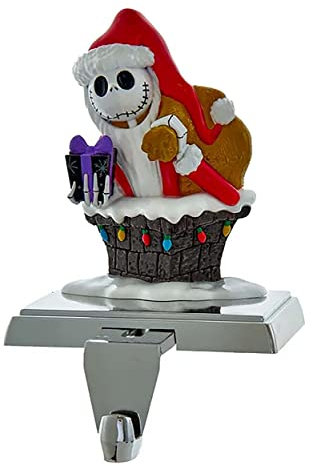 Disney Nightmare Before Christmas Jack im Kaminstrumpf Halter Strumpfhalter, Kunststoff, Mehrfarbig, 6.5-Inch
