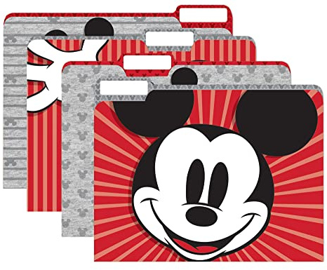 Eureka Mickey Mouse Throwback Aktenordner, 4 Stück