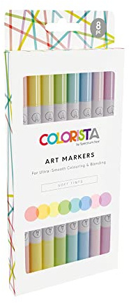 Spectrum Noir SNCOL-ARTM-SOF8 Colorista Art Markers-Pack of 8-Soft Tints, One Size