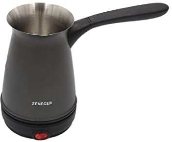 Zeneger Cafetière électrique turque, cafetière turque, café turc, capacité de 300 ml (4 tasses à café), cafetière lavable, 800 W