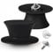 Anaeat Universal Pot Lid Replacement Knobs - Heat Resistant Silicone Pan Lid Holding Handles, Soft Non-Slip Knob for Kitchen Cookware Lid & Cover (2 Pack Black)