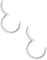 Body CAC 2 Stück-0,8mm×8mm Damen Chirurgenstahl Scharnier Nasenringe Ohr Edelstahl Helix Piercing Knorpel Tragus Ohrstecker