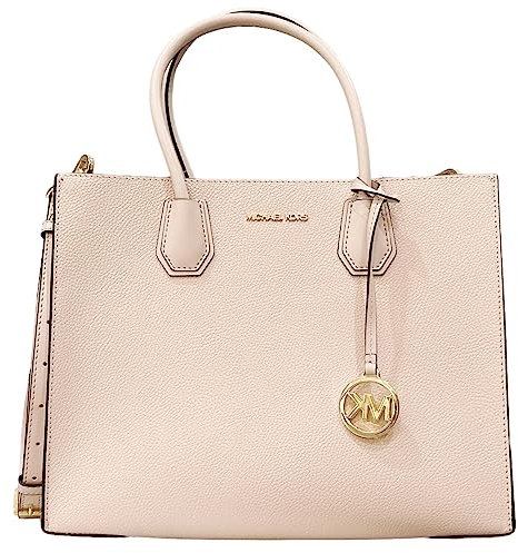 Michael Kors Mercer Große wandelbare Tote Schultertasche Blush Pink Leder, Powder Blush