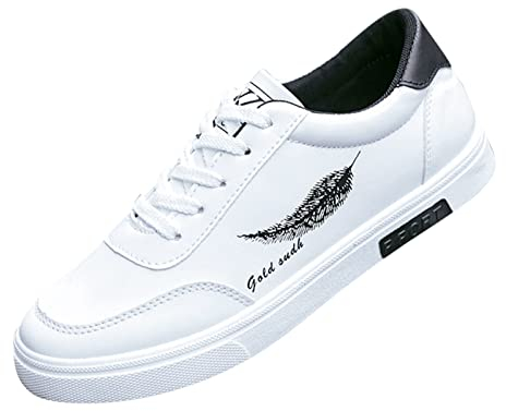 Scarpe da Corsa Donna Scarpe Uomo Tennis estive Scarpe Uomo Bianche Sneakers Stivali Uomo Pelle Vintage 2023 Sneakers Zeppa Interna Bianco #3 9.99