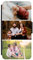 Unique Gifts House Ltd Personalised Phone Case for iPhone 12 mini Custom Leather Flip Wallet Case Any Photo Printed Three Photos Anti Drop Personalised Case