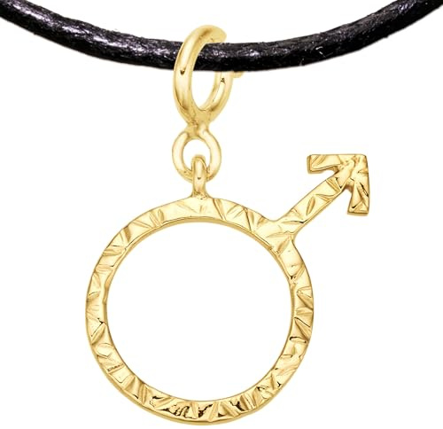 Fait Main LGBTQ Pendentif Symbole Argent 925 Plaqué or/platine Cadeau Pride | Queer, lesbienne, transgenre, non binaire, gay, bisexuel, asexuel, genderqueer, pangenre, agenre, neutrois, bigenre