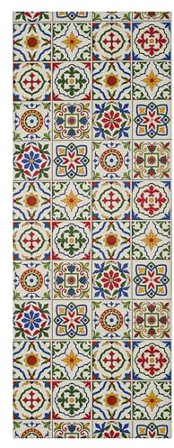 ALFOMBRAS IBERIA | Alfombra Vinílica Pasillo AMALF | Alfombra PVC para Pasillo, Cocina o Salón Antideslizante | Varias Medidas Disponibles | Color: Terrazo/Multicolor (52 x 400 cm)