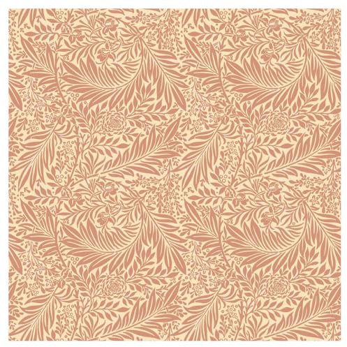 TheFabricTrade 100% Cotton Fabric Digital Printed Material William Morris Larkspur Rose Classic Design - Ideal for Arts & Crafts, Sewing, Quilting - 1/2 Metre (50cm x 140cm)
