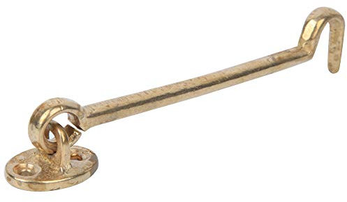 AILOOCEDI Fenster-Windschutz mit 2 Verriegelungsköpfen Chinesischer Stil Fensterriegel Antik-Messing Sicherheitsfenster-Halterung Haken Windschutz für Zuhause Büro Fabrik