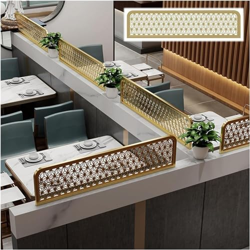 Trennwände for Essbereiche, Arbeitsplatte, Schreibtischteiler, Essbereich, dekorative Trennwände, niedriger Zaun Esszimmer-Trennwand aus Glas (100cm)