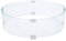 Tbest Cheminées Extérieures, Pare-Vent Rond pour Foyer en Verre trempé Pare-Brise Transparent Pare-Flamme 650 Mm de Diamètre et 6 Mm d'épaisseur