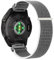 Niboow Nylon QuickFit 20mm Armband für Garmin Fenix 8 43mm/7S Pro Solar/Epix Pro 42mm, Klettverschluss Ersatzband für Fenix 6S/5S/Descent Mk2S - Asche
