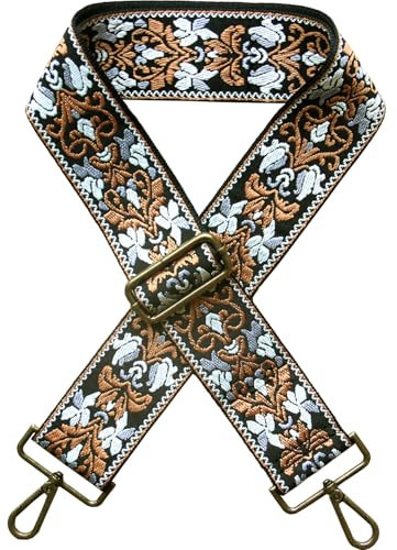 Xundefeng 5cm Breiter Boho Damen Taschengurt Handbag Straps für Taschen Taschengurte zum Wechseln Schulterriemen O