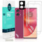 Ibywind 2 Piezas Protector Pantalla para Motorola Edge 50 Fusion 5G 6,7+1 Pieza Protector Cámara+1 Pieza Protector Trasera Fibra Carbono,Protector hidrogel TPU
