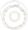 ZHMKYD13 Muschel Halskette Armband Set, 4Stück Boho Muschelkette, Muschelkette Und Armband Natürliche Damen Natural Shell Choker Verstellbares Boho Muschelkette Für Damen Mädchen Sommer Strand Schmuck