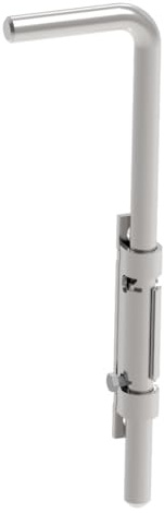 Sellon24® Edelstahl Stangenriegel Torriegel Bodenriegel frühling Flügeltor Tor 300 mm (D8-12-300)