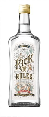 KICK THE RULES - Tequila Silver - 35º - Botella de 0,7L - Perfecto para chupitos y cócteles