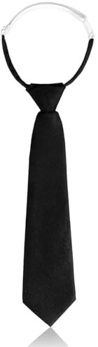 Ymapinc Krawatte Schwarz Verstellbare Krawatten Jk Tie Schmale Krawatten für Mädchen Jungen Jk Uniform Abschlussfeier Geschäftshochzeit Graduation(33cm)