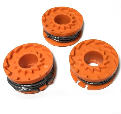 Zeroupshop Bobine de rechange pratique et fil de coupe pour coupe-bordures Mac Allister MGTP 18Li, bobines de rechange à alimentation automatique