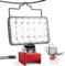 Akku Lampe Für Milwaukee m18, 60W 2 Helligkeitseinstellungen Kabellose LED Arbeitsleuchte Akku, 6000LM Tragbares LED Strahler Akku Baustrahler Baustellen Lampe mit Typ C und USB-Aufladung (kein Akku)