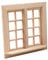 VICASKY Diy Miniature Window Model for Doll House 1:12 Scale Wooden Blank Window Adornment