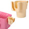 2 in 1 Cup & Phone Holder for Bogg Bag, Beige Bag Accessories Compatible with Stanley 20oz 30oz 40oz Cup or Bottle