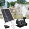 HpLive Bomba solar de 50 W, 12 V, sin escobillas, 350 l/h, silenciosa, sumergible, fuente de jardín, juego con panel solar para estanque, fuente de agua
