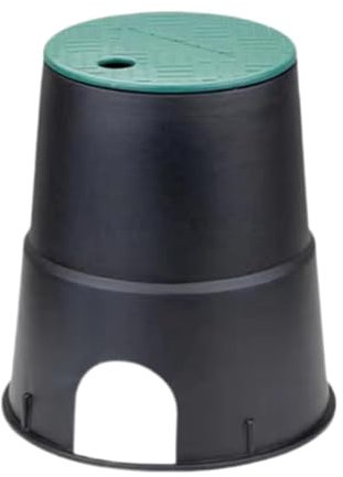Kuntesetty Sprinkler -Ventilbox -Bewässerungsventilbox Premium Sturdy Underground Ventil Box mit Deckel für Garten Ground Farm
