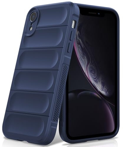 BonYonka Silicone Case Compatible with iPhone XR, Anti-Scratch Microfiber Lining, Shockproof Case with Camera Protection, Blue