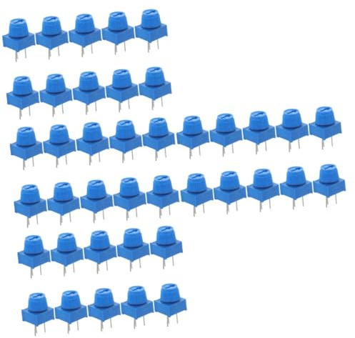 SHINEOFI 40pcs Adjustable Potentiometer Resistor Knob Breadboard Variable Resistor for DIY Electronics