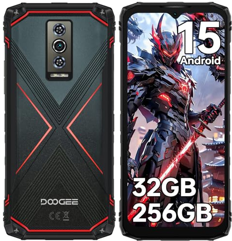 DOOGEE Blade10 Pro Energy Rugged Smartphone Android 15, 32GB+256GB / 2TB Telefono Indistruttibile, 6150mAh Cellulare da Lavoro, 6,56 Cellulare Antiurto, 50MP+8MP, Octa Core, 4G Triplo SIM, NFC,Faccia