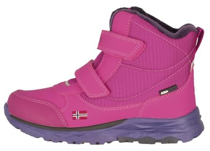 Trollkids Kids Hafjell Winter Boots | Wasserdicht und robust, Warme Fleece-Fütterung, Verstärkte Zehenbereiche, Kletterverschlüsse für schnelles An- und Ausziehen