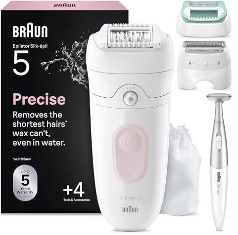 Braun Silk·épil 5 Epilator for Women, 5-251, Flamingo Pink