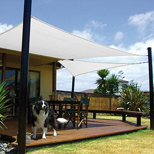 Toldo Vela Sombra Jardin Cuadrada 5.0x5.0 Metros Blanca
