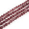 20 Strands Czech Faceted Bicone Crystal Loose Glass Beads Spacer Bulk 4mm (0.16 Inch) Small Burgundy Red (1740-1800pcs) for DIY Craft Jewelry Making CCB411