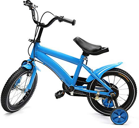 Kinderfahrrad 14 Zoll Fahrrad BMX Kinder Fahrrad,Sitz und Lenker verstellbar,inklusive Stützräder,Kinderrad Jungen und Mädchen