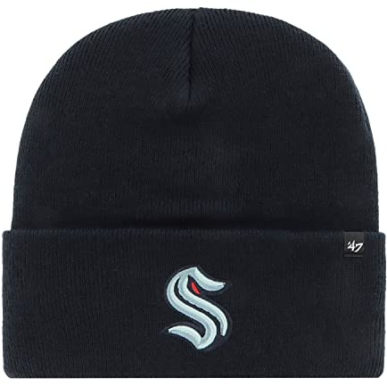 '47 Brand NHL Seattle Kraken Wollmütze Mütze Haymaker schwarz Knit Beanie Hat