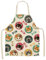 ShopINess Delantales de Cocina Gato para Adultos y Niños para Cocinar en Familia Barbacoas Fiestas Idea Regalo (Espinas de Pescado, 68x55 cm) Tamaño Adultos