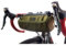 Lumiere & Co. Bike Handlebar Bag - Durable, Multiple-Size Options and Multi-Color Options -Dual Elastic Straps, Clips & Hook & Loop Attachments (Green, Medium)