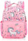 TNMV Girls' Unicorn Backpack,Kinderrucksack Mädchen, Kinder Prinzessin Rucksack Kleinkind Rucksack Kinder Tanzen Tasche Satchel für Kindergarten Vorschule, 1-6 Jahre alt, Rosa