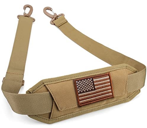 WYNEX Schulterriemenpolster für taktische Tasche, universeller Taschengurt mit abnehmbarem, dickem Polster, einzelner Schultergurt-Ersatz