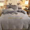 Einzelbettbezug Set, Winter doppelseitig Samt Dicke Korallen warm Kristall Samt Velvet extra großes dachgebautes Doppelbett einzelnes Kissen (Color : N, Size : 1.8m Bed(4pcs))