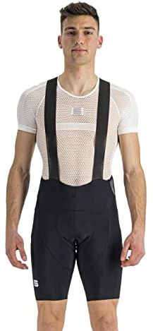 Sportful 1122010-140 Classic BIBSHORT Shorts Herren Black Chili RED Größe M