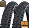 Schwalbe MTB Reifen Tough Tom HS463 27.5x2.80 | 70-584 schwarz + SV Schlauch (Set 2 Stück)