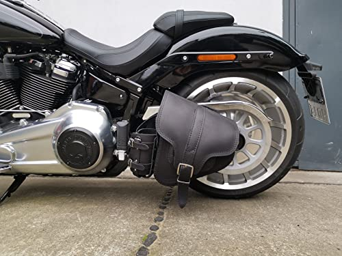 ORLETANOS Hades Sacoche à Outils en Cuir véritable Compatible avec Harley Davidson Softail Heritage Fat Bob Low Rider Street Bob Breakout
