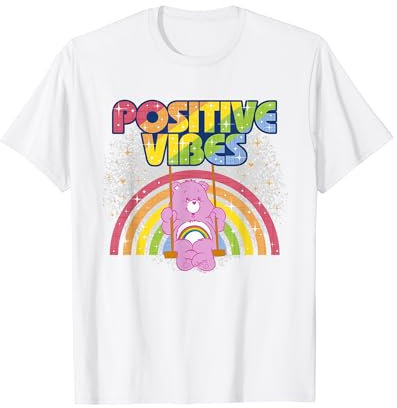 Care Bears Positive Vibes Rainbow With Cheer Bear T-Shirt