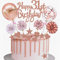 Yunchu Online Tortendeko 31. Geburtstag Frau Happy 31th Birthday Cake Topper Roségold Kuchen Topper 31 jahre Frau Kuchendeko 31. Geburtstag Tortendeko für 31. Geburtstag Cupcake Toppers