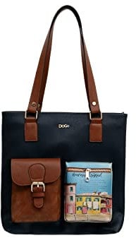 DOGO Vegane Damen Umhängetaschen - Handgefertigt Schultertaschen und Handtasche - Multi Pocket Bag - Burano Island