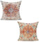 VAKADO Boho-Kissenbezüge, Orange, 50,8 x 50,8 cm, 2er-Set, dekorativer Outdoor-Kissenbezug, Bauernhaus, Vintage, Rostkoralle, Kissenbezug für Couch, Heimdekoration, Wohnzimmer