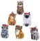 Cabilock 1 Satz Anti-vogel-aufkleber Katze Fenster Klammert Vogel Fensterabweiser Nicht Klebende Fensteraufkleber Warnvogelaufkleber Katze Wandtattoos Pvc Glas Aufkleber Entfernbar 3d